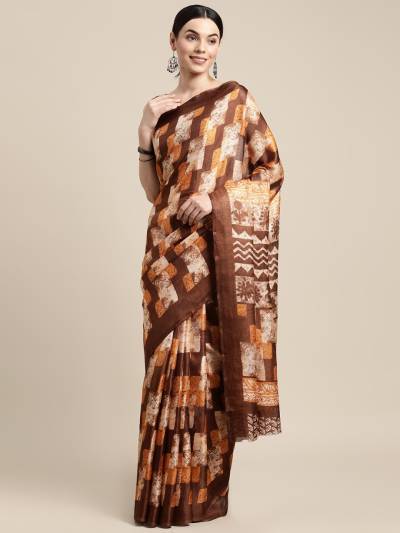 Black Jack By Sangam Print Fancy Kota Cotton Saree Collection